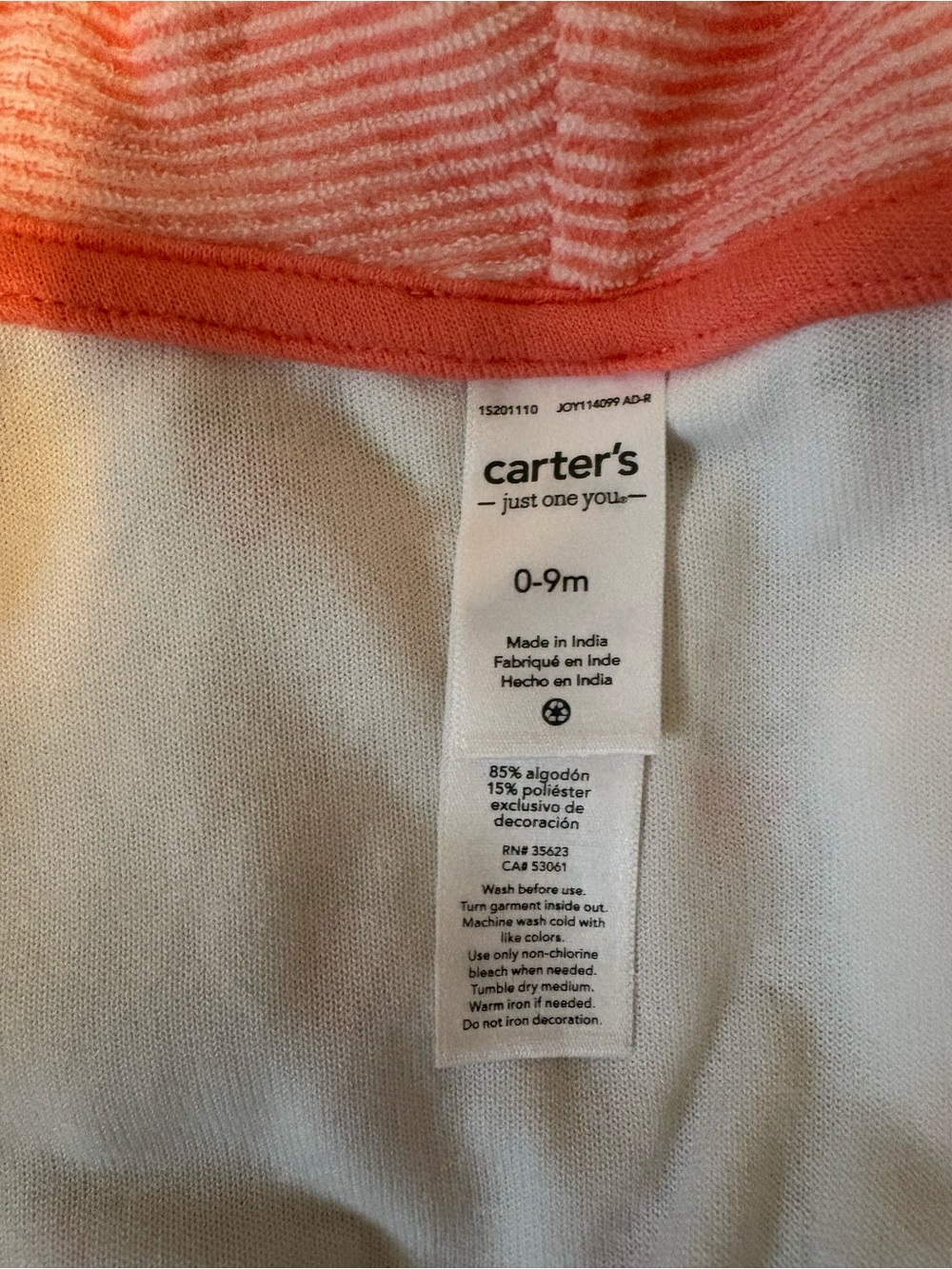 Carter's Baby Bath Robe - Picture 2 of 2